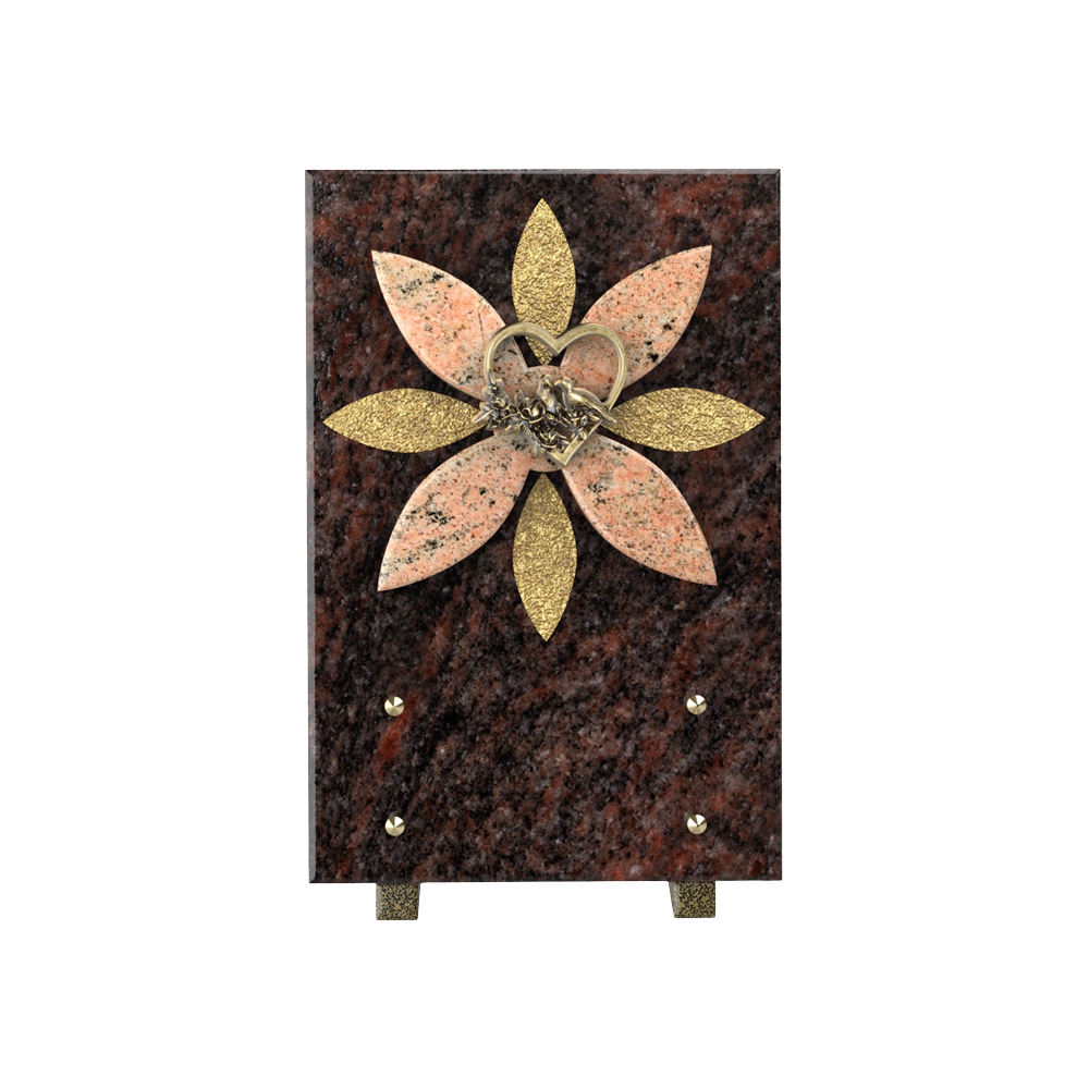Plaque granit tournesol